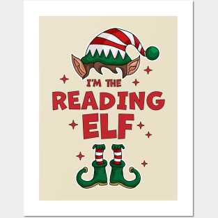 I'm The Reading Elf - Elf Matching Family Christmas Xmas Posters and Art